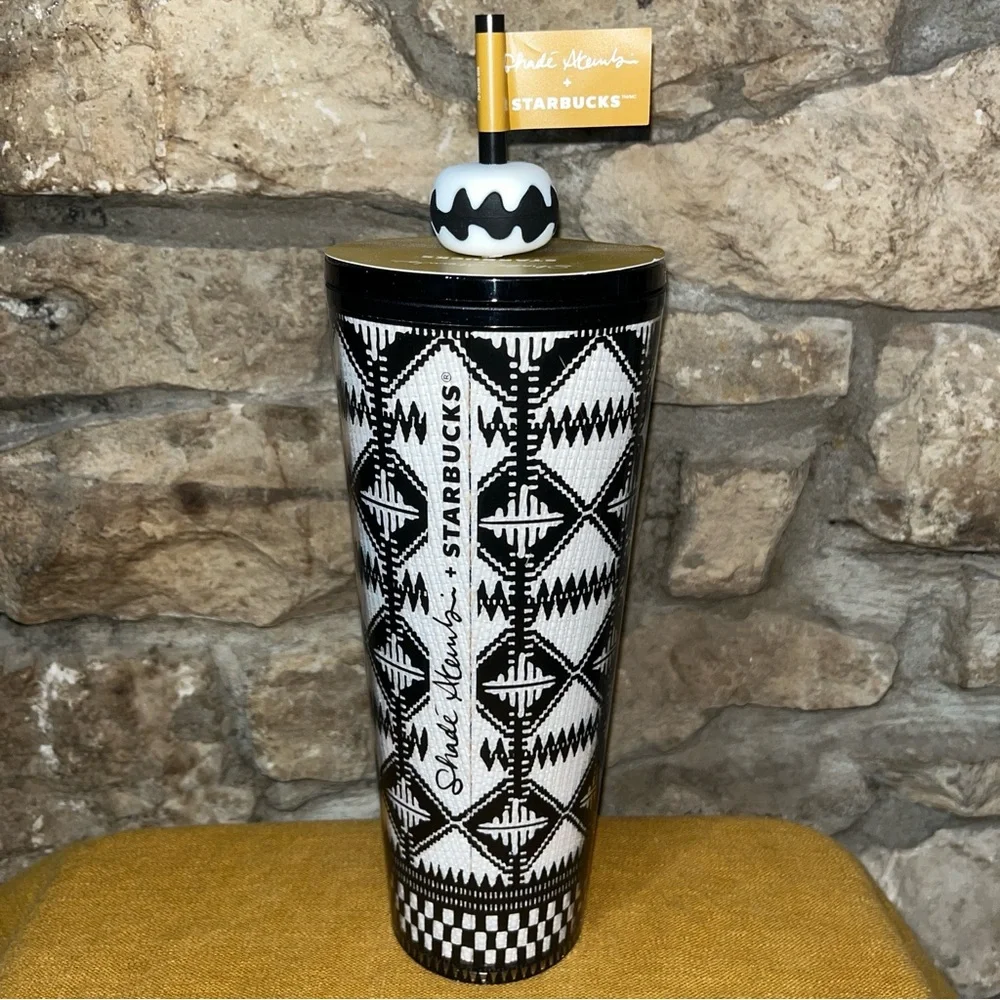 NWT Starbucks Shade Akanbi Berber Diamond Cold Cup 24oz 710ML LTD Edition